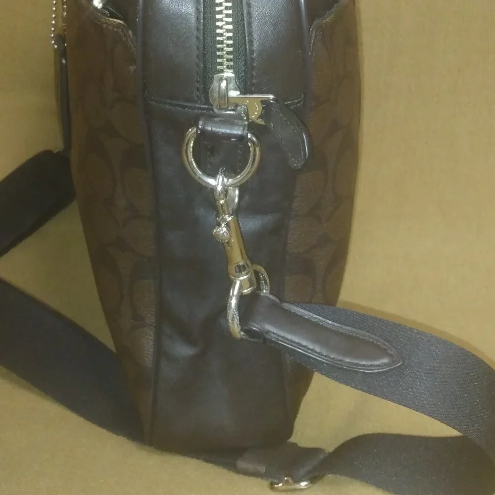 ❤️COACH Perry Slim Laptop Briefcase Bag + Shoulder Strap and Dustbag